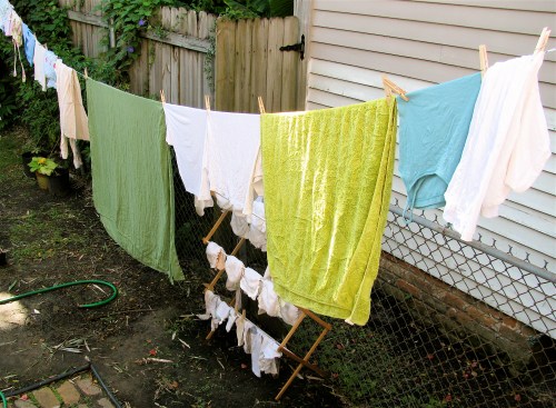 the laundry line