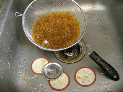 marmalade, down the drain