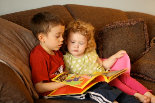 reading their veggies
